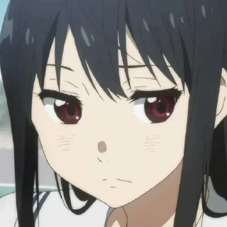 😒 emoji Anime Girls Telegram sticker 21 of 25