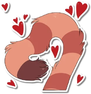 ❤️ emoji Michi Panda Telegram sticker 12 of 23