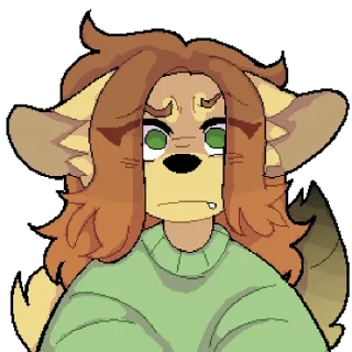 ❤️ emoji furry! Telegram sticker 6 of 8