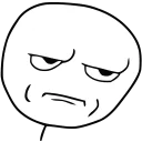 😒 emoji Troll Face Telegram sticker 13 of 77