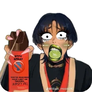 🤢 emoji ₊˚ ໑ 🌷 : @sparklingwater02 @Danidpro21 Telegram sticker 10 of 120