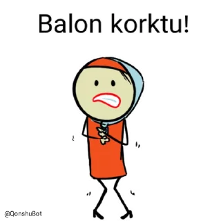 😰 emoji Balon @Qonshubot Telegram sticker 15 of 31