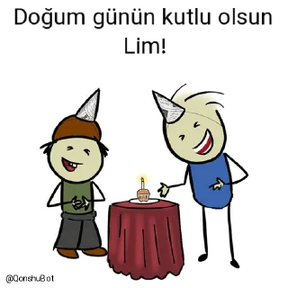 🎂 emoji Lim ve Mergen Han @Qonshubot Telegram sticker 23 of 31