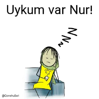 😴 emoji Nur ve Lətifə @Qonshubot Telegram sticker 20 of 31