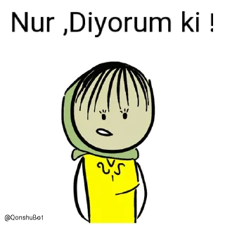 🙄 emoji Nur ve Lətifə @Qonshubot Telegram sticker 7 of 31