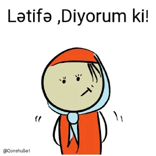 🙄 emoji Nur ve Lətifə @Qonshubot Telegram sticker 8 of 31