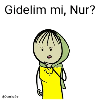 🤔 emoji Nur ve Lətifə @Qonshubot Telegram sticker 6 of 31