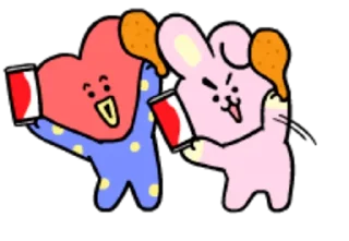 Sticker from @WithBTS BT21 🎊