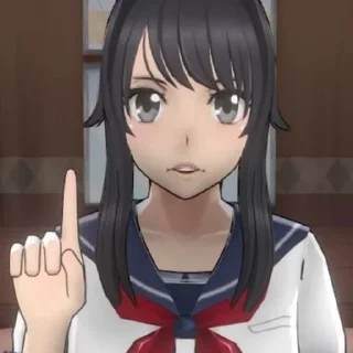 ☝ emoji yandere simulator @stickermily Telegram sticker 20 of 50