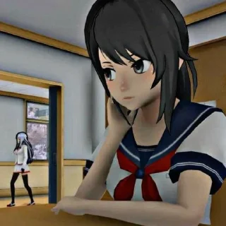 😒 emoji yandere simulator @stickermily Telegram sticker 7 of 50
