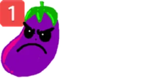 🍆 emoji emote Telegram sticker 18 of 82