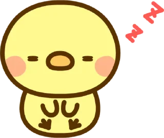 😴 emoji CHICK Dumb Telegram sticker 10 of 10
