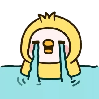 😭 emoji CHICK Dumb Telegram sticker 5 of 10