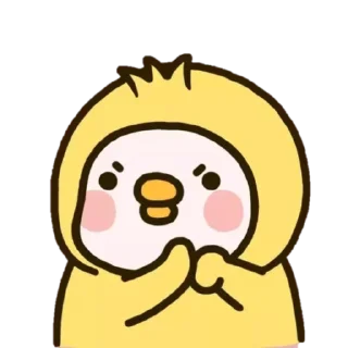 😠 emoji CHICK Dumb Telegram sticker 8 of 10