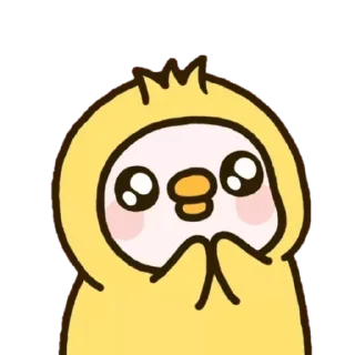 🥺 emoji CHICK Dumb Telegram sticker 7 of 10