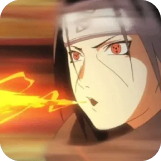 🫥 emoji Uchiha Telegram sticker 7 of 59