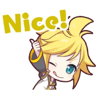 👍 emoji Project Sekai Len Telegram sticker 6 of 25