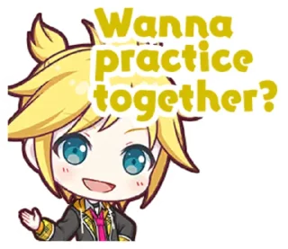 😃 emoji Project Sekai Len Telegram sticker 16 of 25