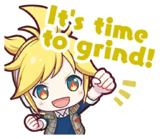 🔥 emoji Project Sekai Len Telegram sticker 15 of 25