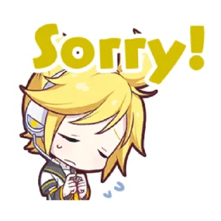😓 emoji Project Sekai Len Telegram sticker 8 of 25
