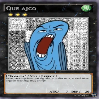 🤮 emoji XomZai Yu-Gi-Oh Telegram sticker 5 of 31