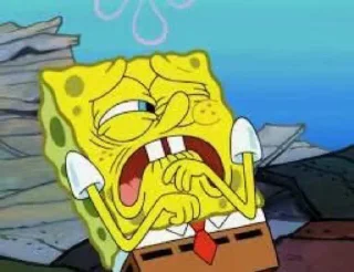 Sticker from spongebob