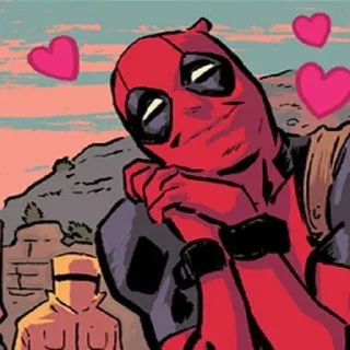 🤍 emoji Deadpool Telegram sticker 7 of 7