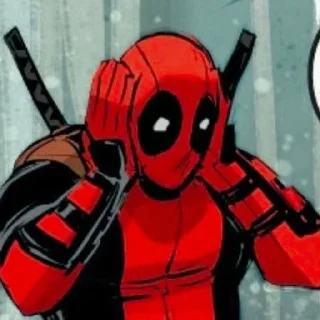 😳 emoji Deadpool Telegram sticker 1 of 7