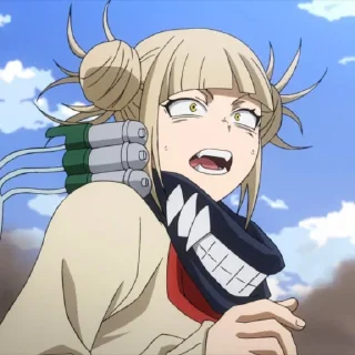 😨 emoji Himiko Toga @StickersofAnime Telegram sticker 5 of 32
