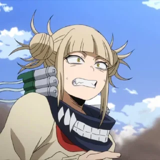 😨 emoji Himiko Toga @StickersofAnime Telegram sticker 6 of 32