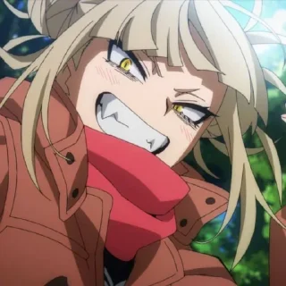 😁 emoji Himiko Toga @StickersofAnime Telegram sticker 1 of 32