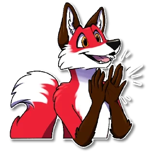 👏 emoji Xavier Fox, by Una Telegram sticker 19 of 108