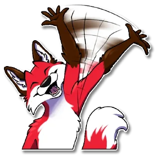 👋 emoji Xavier Fox, by Una Telegram sticker 18 of 108