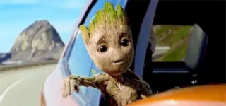 🙂 emoji Groot @marvelvideosticker Telegram sticker 15 of 31