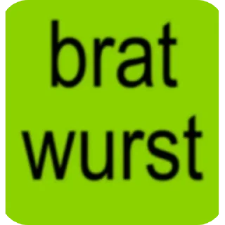 Sticker from Brat reactions