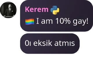 🏳️‍🌈 emoji Humor Hat Chat #KimseBaşEdemez pack by @QuotLyBot Telegram sticker 24 of 120