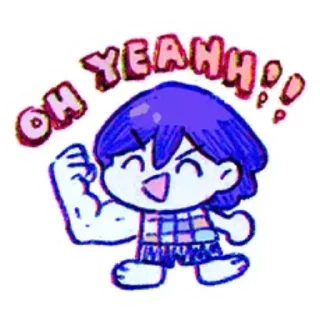 💪 emoji Omori Telegram sticker 22 of 47