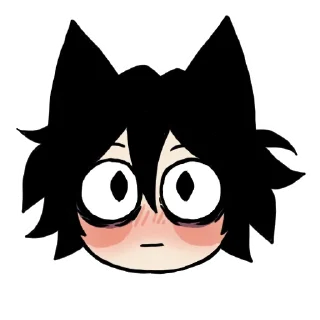 😳 emoji Edgy catboy Telegram sticker 19 of 73