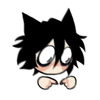 😳 emoji Edgy catboy Telegram sticker 11 of 73
