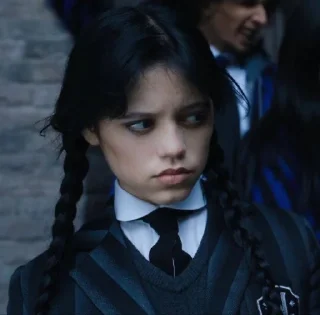 😒 emoji Wednesday Addams Telegram sticker 13 of 13