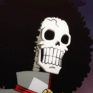 💀 emoji Brook @StickersofAnime Telegram sticker 13 of 61