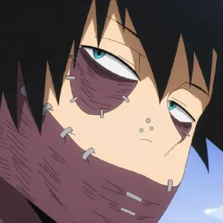 😒 emoji Dabi @StickersofAnime Telegram sticker 7 of 19