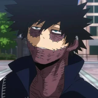 😒 emoji Dabi @StickersofAnime Telegram sticker 10 of 19