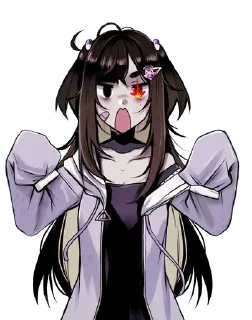 😡 emoji yuuna!!! @mango_rulez Telegram sticker 5 of 15