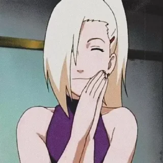 🙏 emoji Ino Yamanaka ||@staybeautiful13 Telegram sticker 11 of 27