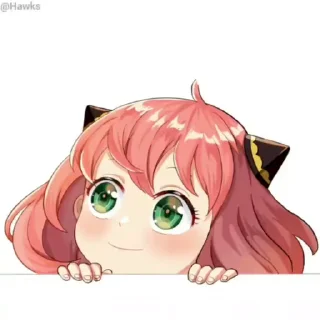 🙂 emoji 🥜 Anya Forger (@TodorokiShouto) Telegram sticker 7 of 41
