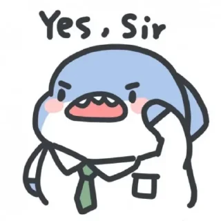 🦈 emoji 小鲨鱼-阿正  @JYT666 Telegram sticker 22 of 75