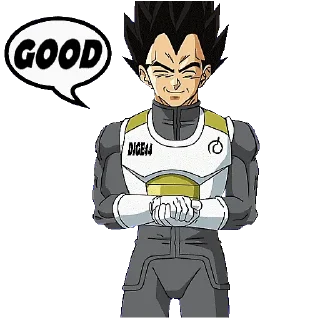 👏 emoji @STIKERFORALL 🏴󠁧󠁢󠁥󠁮󠁧󠁿🇬🇧VEGETA Telegram sticker 10 of 25