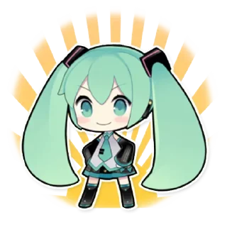 😃 emoji Hatsune Miku Telegram sticker 10 of 40
