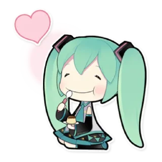 🍰 emoji Hatsune Miku Telegram sticker 5 of 40